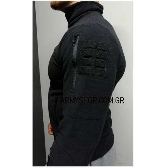 Morrisons Ζακέτα Fleece 5 zip μαύρη