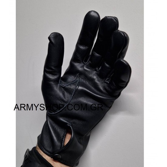 Γάντια δερμάτινα μαύρα