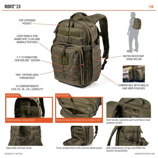 Rush12™ 2.0 Backpack 24L 5.11
