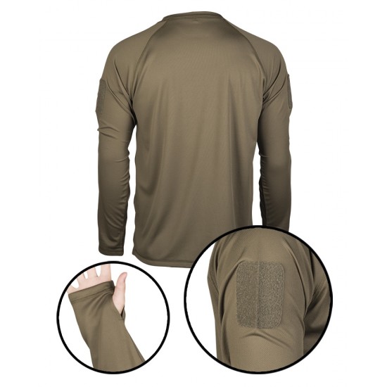Tactical long sleeve shirt quick dry Mil-Tec