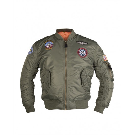 Cwu kids flight jacket w. patches Mil-Tec
