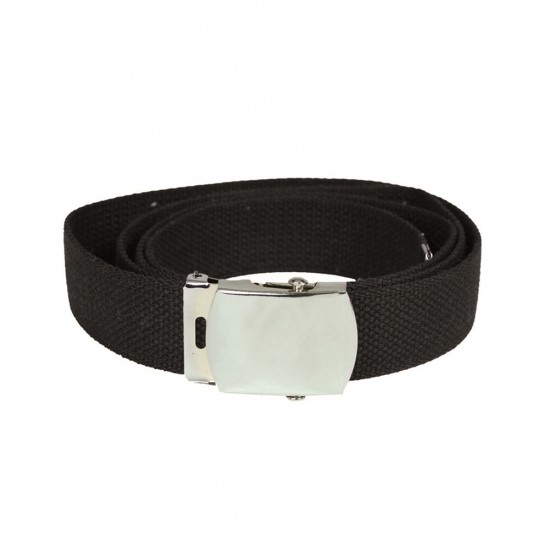 Cotton Silver Buckle Web Belt Mil-Tec