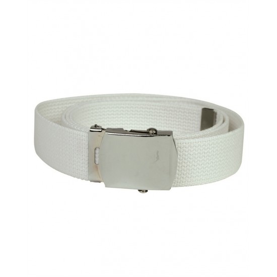 Cotton Silver Buckle Web Belt Mil-Tec