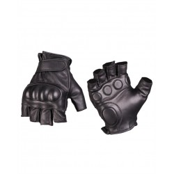Leather Tactical Fingerless Gloves Mil-Tec