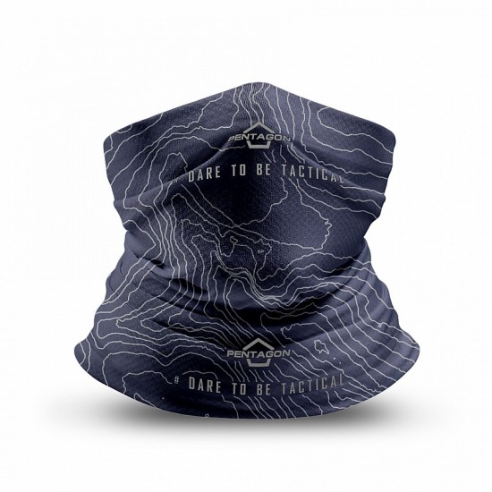 Skiron "Topographic Map" Neck Gaiter Pentagon