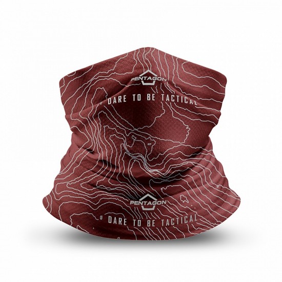 Skiron "Topographic Map" Neck Gaiter Pentagon