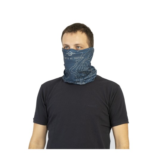 Skiron "Topographic Map" Neck Gaiter Pentagon