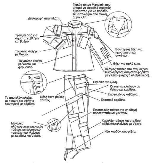 ACU Tactical Pant Ε.Σ. Survivors