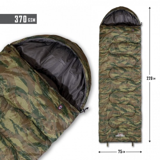 Major Sleeping Bag 370gr/M² Camo Tac Maven