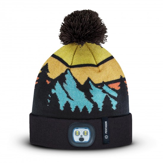 Sanctuary "Adventurer" Knit Beanie With Flashlight Pentagon