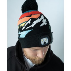 Sanctuary "Adventurer" Knit Beanie With Flashlight Pentagon