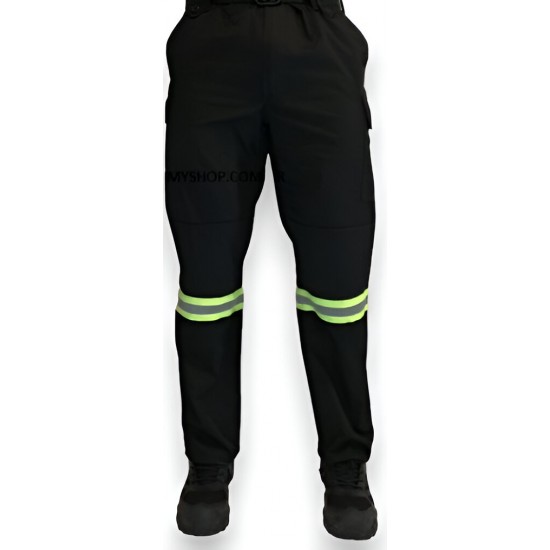 Pant Πυροσβεστών Μαύρο Ανακλαστικά