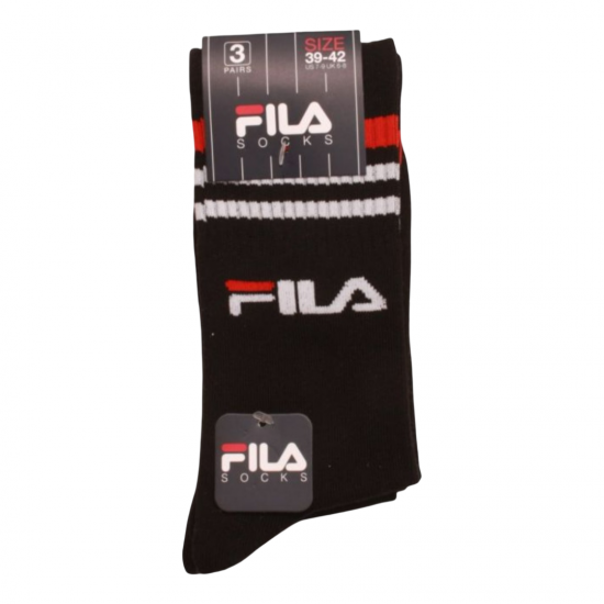 Stripes Logo Socks 3Pairs Fila