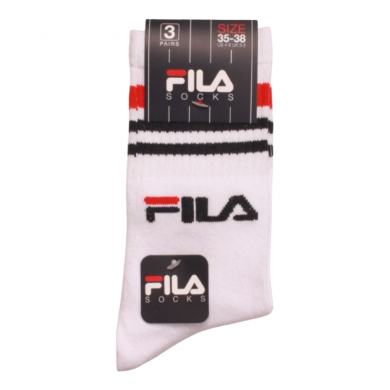 Stripes Logo Socks 3Pairs Fila