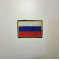 Russian Flag with gold Patch