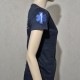 T-Shirt navy woman ΕΚΑΒ