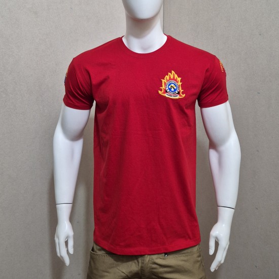 T-Shirt Πυροσβεστικής Dark Red