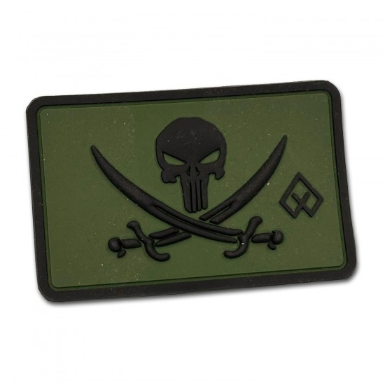 Skull with Blades PVC Patch Survivors