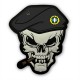 Skull Beret PVC Patch Survivors