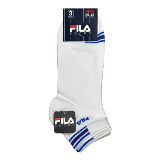 Half Stripes Logo Short Socks 3Pairs Fila