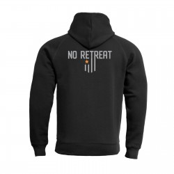 Phaeton Hood Sweater "No retreat" Pentagon