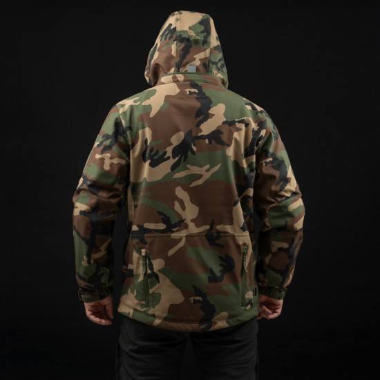 Artaxes Soft-shell Jacket Woodland Pentagon