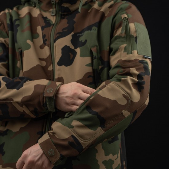 Artaxes Soft-shell Jacket Woodland Pentagon