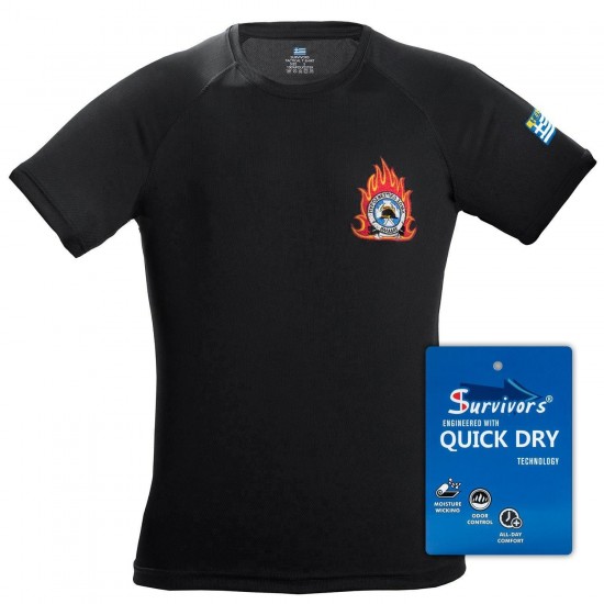 T-Shirt Πυροσβεστών QuickDry Survivors