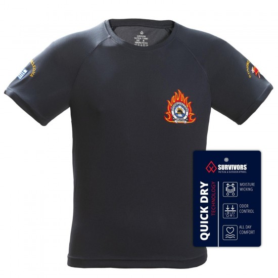 T-Shirt Φλόγα Πυροσβεστών QuickDry Survivors