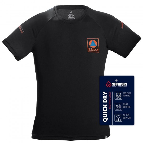 T-Shirt Χάρτης ΕΜΑΚ QuickDry Survivors
